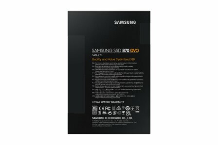 Samsung 870 QVO 2TB SATA SSD 2.5 560MB/s