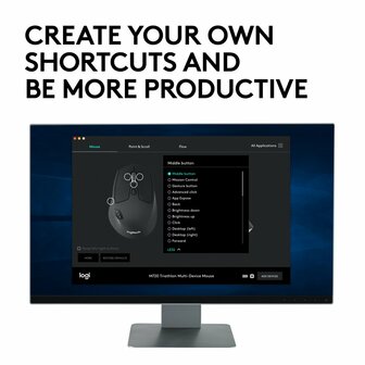 Logitech M720 muis Rechtshandig RF draadloos + Bluetooth Optisch 1000 DPI