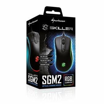 Sharkoon Skiller SGM2 Bedrade Gaming Muis - Zwart