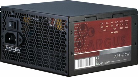 Inter-Tech Argus APS | 620 Watt ATX PSU | Power Supply | Voeding