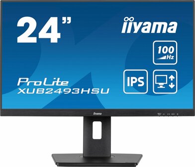 iiyama ProLite computer monitor 60,5 cm (23.8&quot;) 1920 x 1080 Pixels Full HD LED Zwart