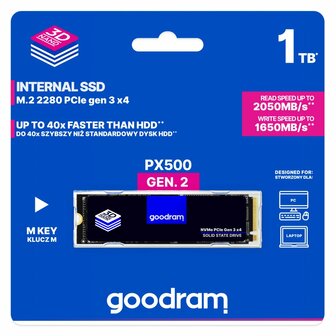 SSD Goodram PX500 M.2 1TB PCI Express 3.0 3D NAND NVMe