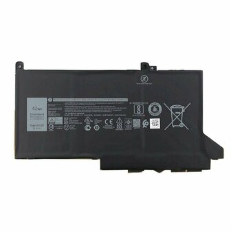 NOTEBOOK BATTERY FOR DELL LATITUDE 12 7280 7480 7290 SERIES