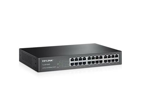 TP-LINK TL-SF1024D netwerk-switch Fast Ethernet (10/100) Zwart RETURNED