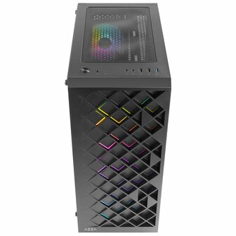 Azza Spectra RGB | Midi Tower Case | Zwart