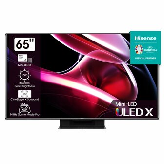 Hisense 65UXKQ tv 165,1 cm (65&quot;) 4K Ultra HD Smart TV Wifi Zwart 650 cd/m&sup2;