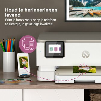 HP ENVY HP Inspire 7220e All-in-One printer, Kleur, Printer voor Home, Printen, kopi&euml;ren, scannen, Draadloos; HP+; Geschikt voor HP Instant Ink; Scan naar pdf