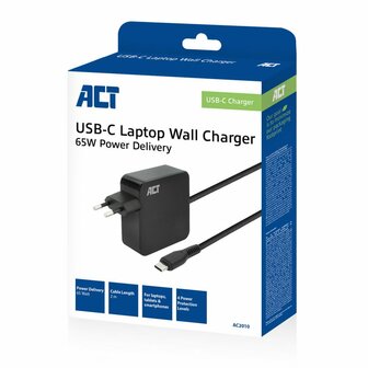 ACT USB-C laptoplader 65W PDP 2m OPEN BOX