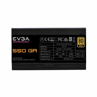 EVGA SuperNova 750 GT | 750 Watt Gold ATX PSU | Modulair | Power Supply | Voeding | RENEWED