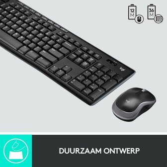 Logitech Wireless Combo MK270 QWERTZ USB Keyboard + Mouse Zwart OPEN BOX