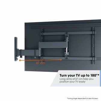 Vogels TVM 3645 BLACK TV-Muurbeugel