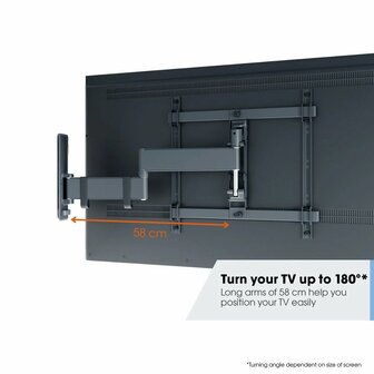 Vogels TVM 3445 Zwart TV-Muurbeugel