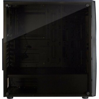 Inter-Tech Thunder Blue Light | Midi Tower Case | Zwart | RENEWED