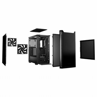 be quiet! Pure Base 501 | Midi Tower Case | Zwart