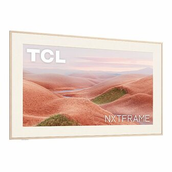 TCL NXTFRAME 55A300W Pro Wit QLED TV | 55&#039;&#039; Ultra HD 4K | Draadloze Soundbar en Subwoofer | Wi-Fi | Smart TV | Google TV | HDR10+ | 120Hz