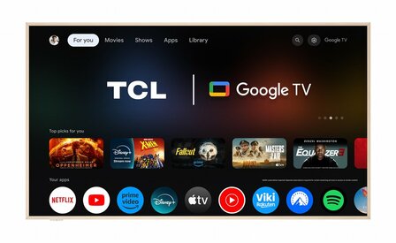 TCL NXTFRAME 55A300W Wit QLED TV | 55&#039;&#039; Ultra HD 4K | Wi-Fi | Smart TV | Google TV | HDR10+ | 120Hz