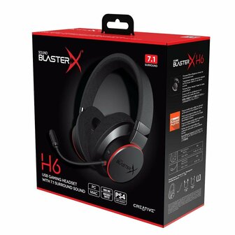 Creative Sound BlasterX H6 USB-gaming-headset 7.1 Surround