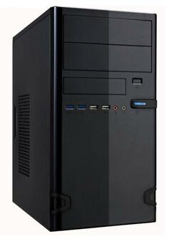 Linkworld 727-22 | Mini Tower Case | Zwart