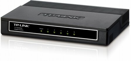 TP-LINK TL-SG1005D Unmanaged Gigabit Ethernet (10/100/1000) Zwart