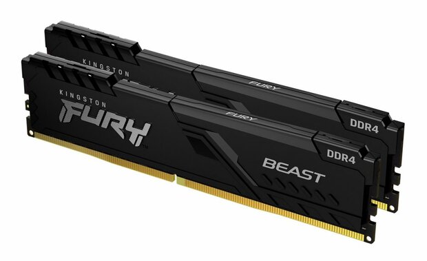 Kingston Fury Beast | 32GB 2x16GB DDR4 | 3200MHz | DIMM | CL16 | Geheugenmodule | RAM