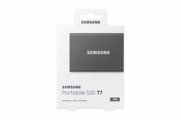 Samsung T7 1TB Portable SSD - 1.050MB/s Grijs