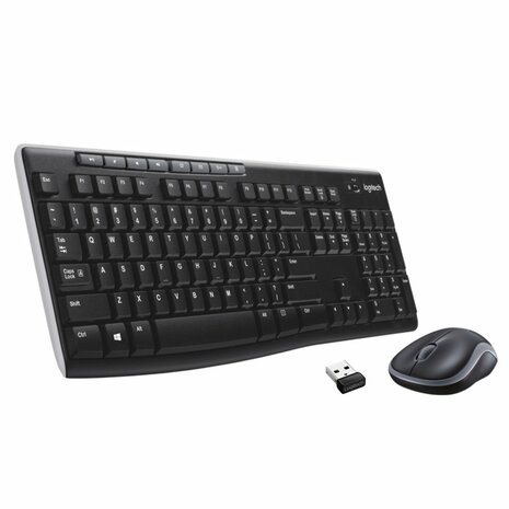 Logitech Wireless Combo MK270 toetsenbord Inclusief muis USB QWERTZ Duits Zwart