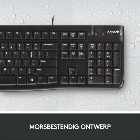 Logitech K120 toetsenbord USB QWERTY Internationaal Noordzee Zwart