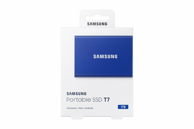 Samsung T7 1TB Portable SSD - 1.050MB/s Blauw