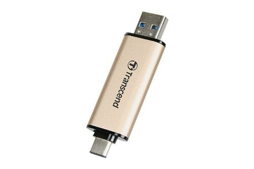 Transcend JetFlash 930C USB flash drive 128 GB USB Type-A / USB Type-C 3.2 Gen 1 (3.1 Gen 1) Goud