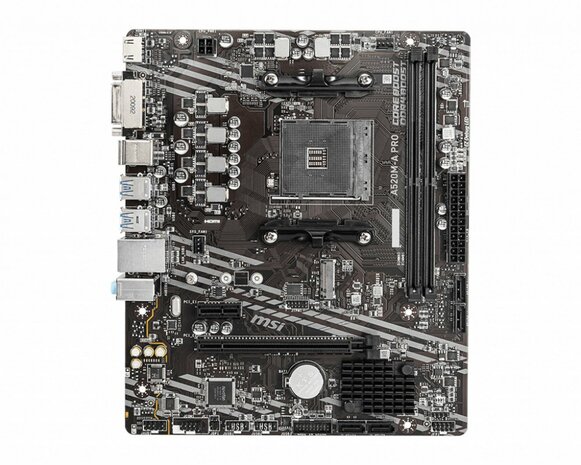 MSI A520M-A PRO | Socket AM4 | AMD A520 | 2xDDR4 | Micro-ATX | Moederbord