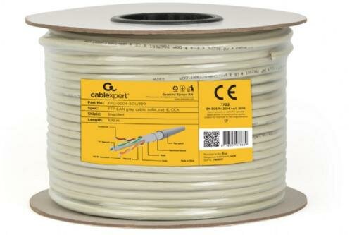 Gembird FPC-6004-SOL netwerkkabel Grijs 100 m Cat6 F/UTP (FTP)