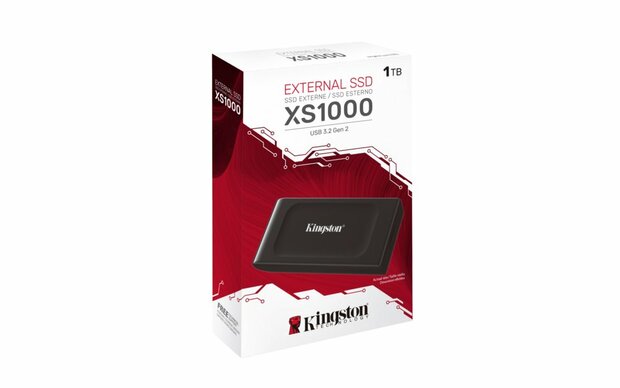 Kingston Technology 1TB XS1000 External USB 3.2 Gen 2 Draagbare Solid State Drive