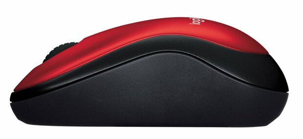 MS Logitech M185 Wireless Mouse Rood