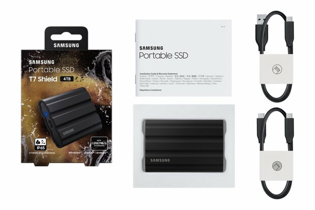 Samsung T7 Shield MU-PE4T0S 4 TB Zwart