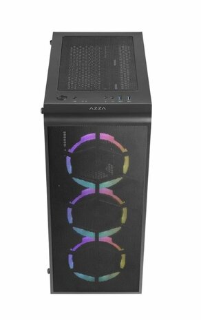 Case Azza Prima 360 Midi Tower zwart