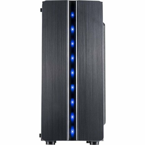 Inter-Tech Thunder Blue Light | Midi Tower Case | Zwart | RENEWED