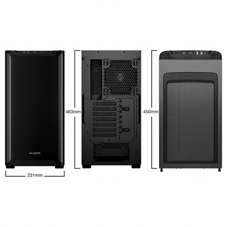 be quiet! Pure Base 501 | Midi Tower Case | Zwart