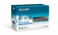 TP-Link TL-SG108E Managed L2 Gigabit Ethernet (10/100/1000) Zwart